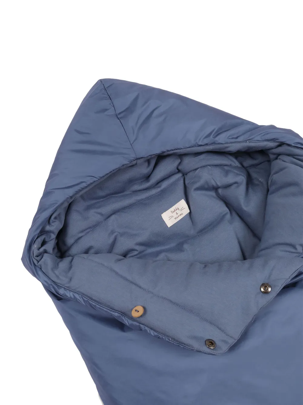 TEDDY & MINOU Slaapzak met capuchon Blauw