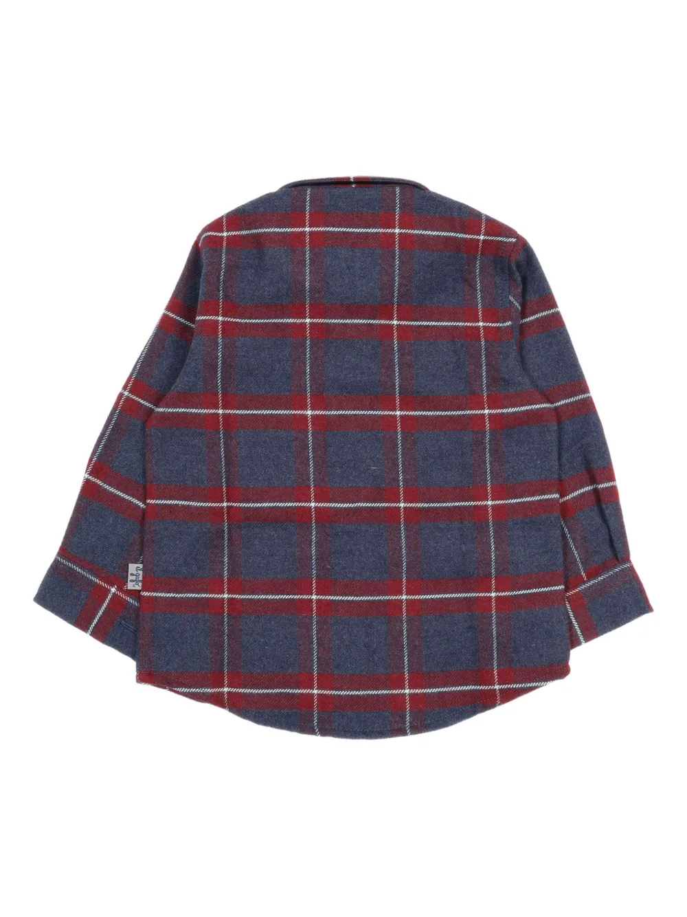 Il Gufo Checked Cotton Shirt In Blue