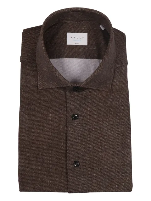 Xacus cutaway-collar shirt 