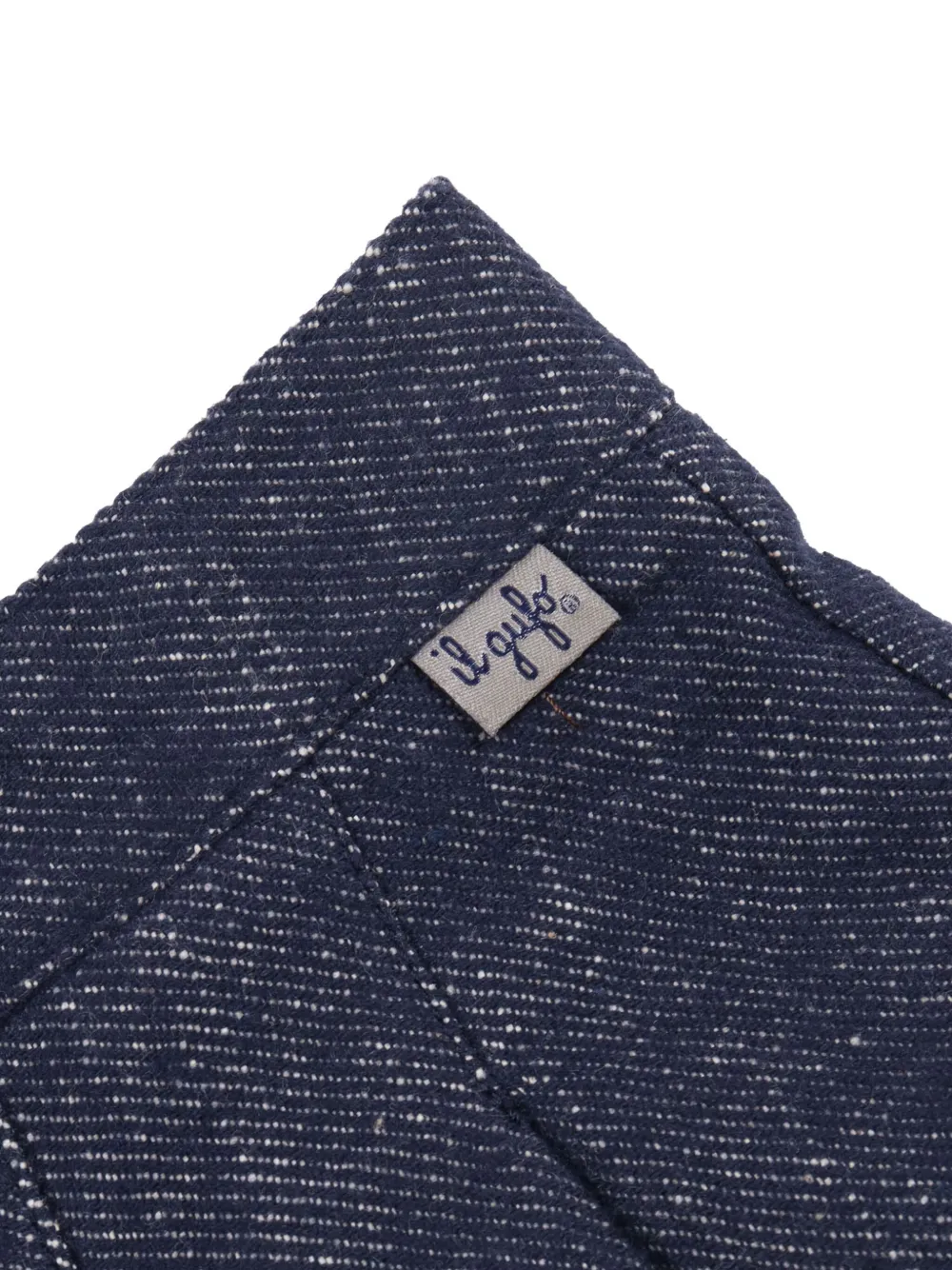 Il Gufo Pleated Denim Skirt In Blue