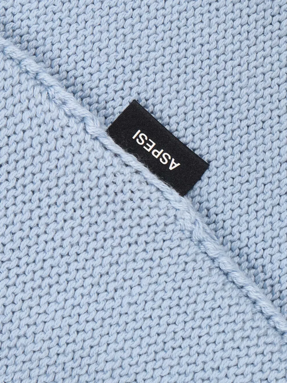Aspesi Raglan-sleeve Cotton Sweater In Blue