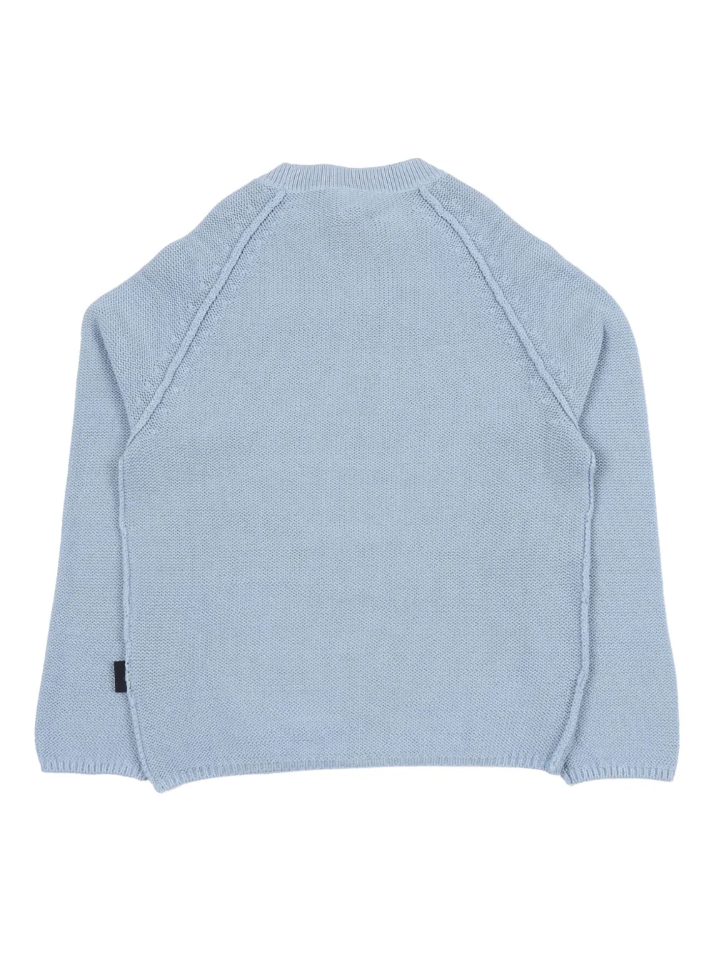 Aspesi Raglan-sleeve Cotton Sweater In Blue