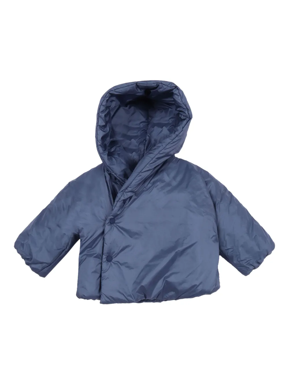 Teddy & Minou Hooded Padded Jacket In Blue