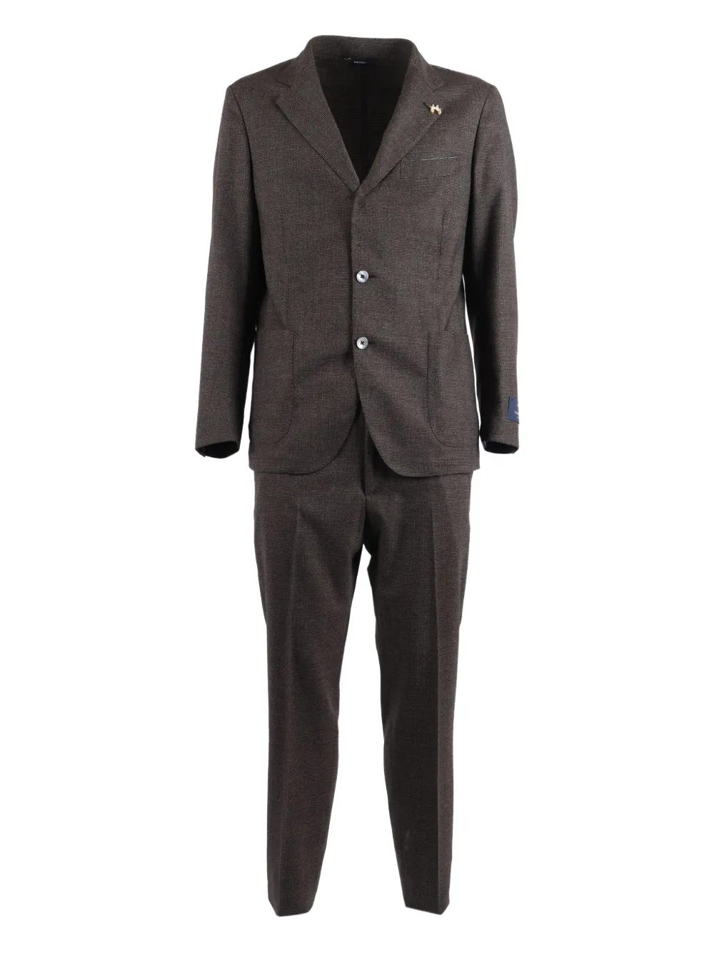 Tombolini single-breasted suit - ブラウン Tombolini single-breasted suit - ブラウン