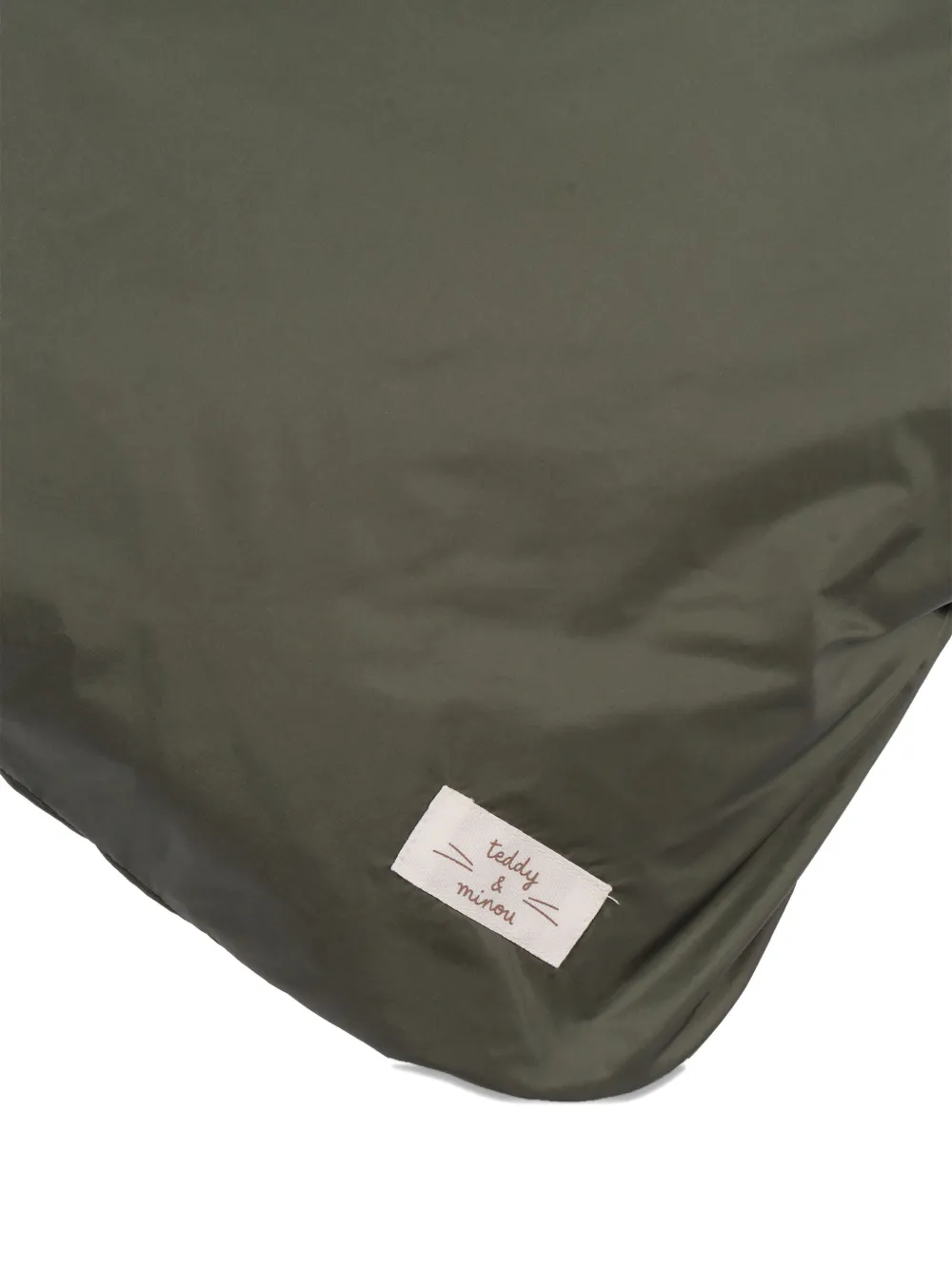Teddy & Minou Hooded Padded Sleeping Bag In Green