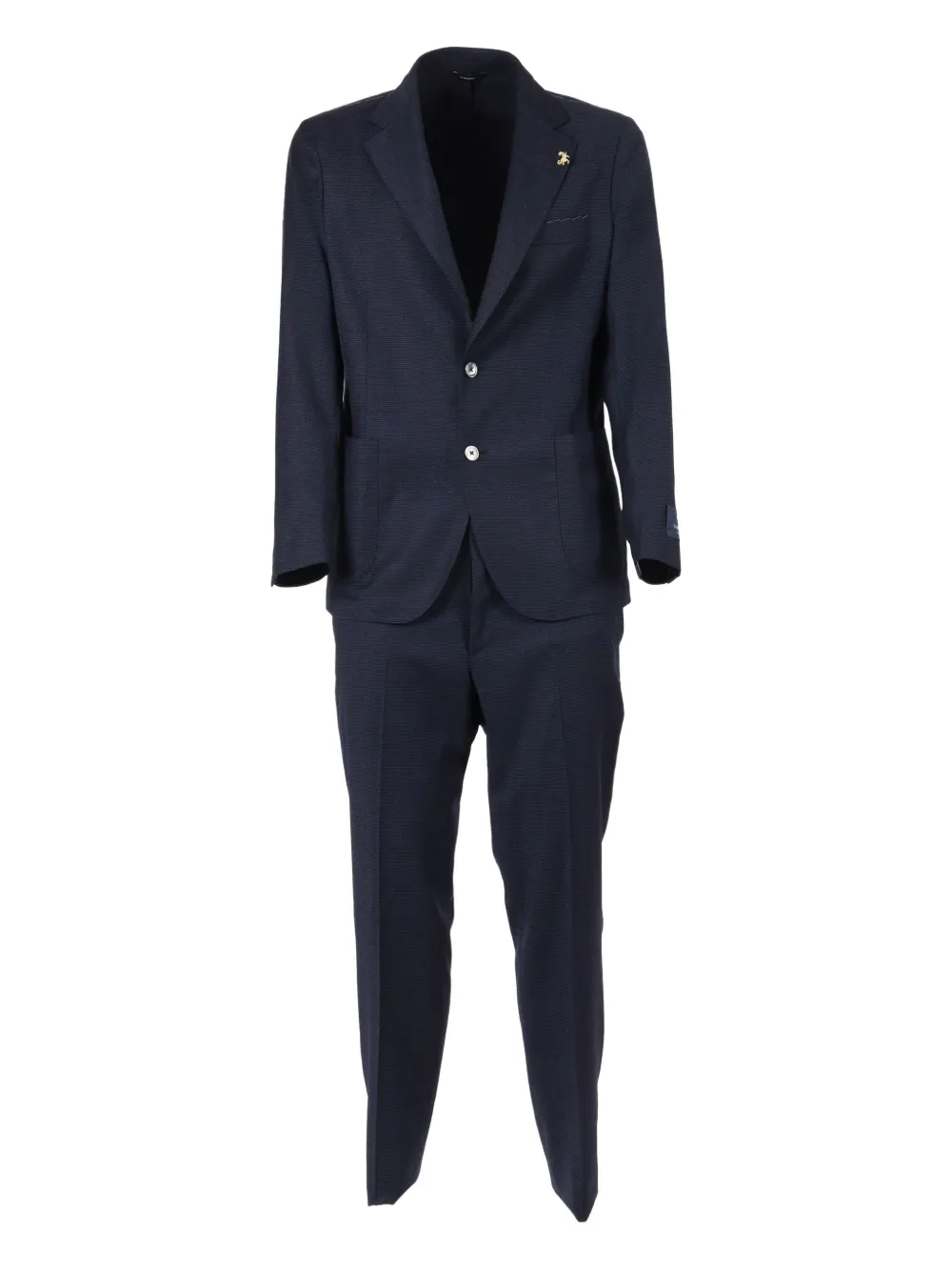 Tombolini Notched-lapel Single-breasted Suit In Blue