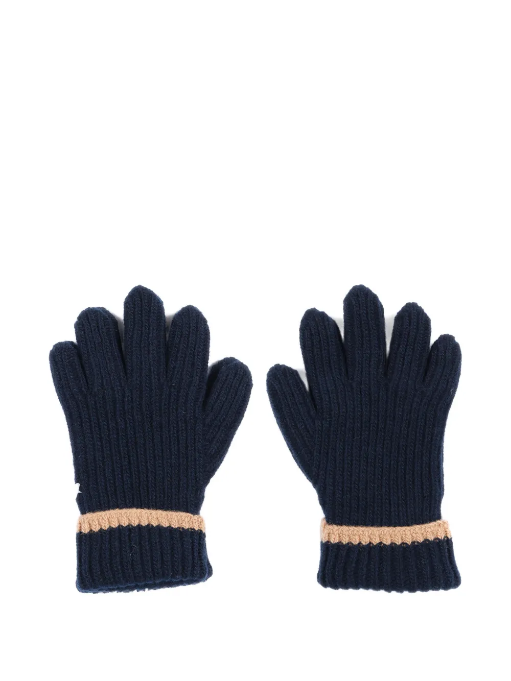 Il Gufo Geribbelde wollen handschoenen - Blauw