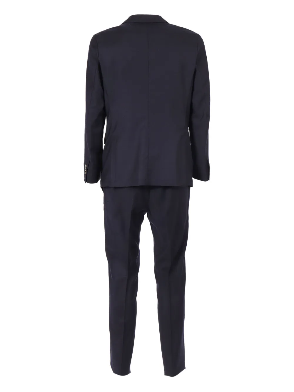 Tombolini Tailored Single-breasted Suit With Subtle Pocket Detail In Black