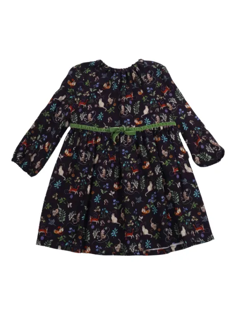 Il Gufo graphic-print bow-detailed dress