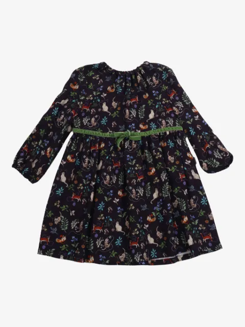 Il Gufo graphic-print bow-detailed dress