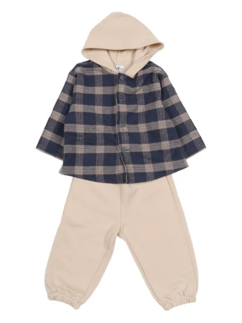 Il Gufo plaid-pattern hooded tracksuit