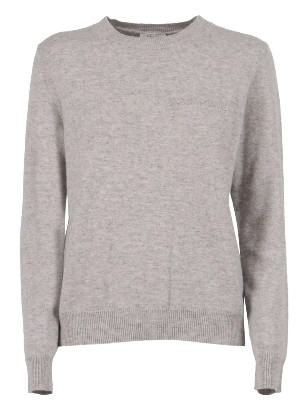 Peserico sudadera bordada con cuello redondo | gris | Image 1