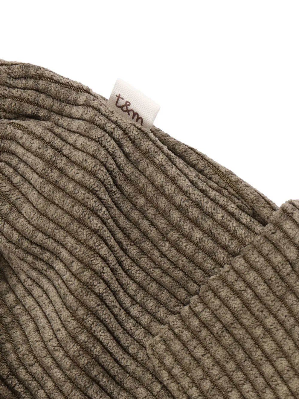 Teddy & Minou Corduroy Patch-pockets Trousers In Brown
