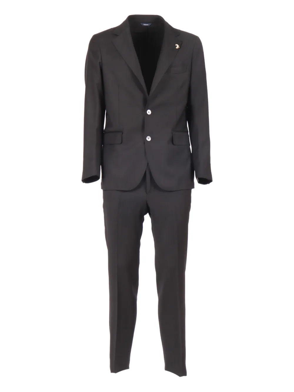 Tombolini notched-lapel single-breasted suit | Black | Image 1
