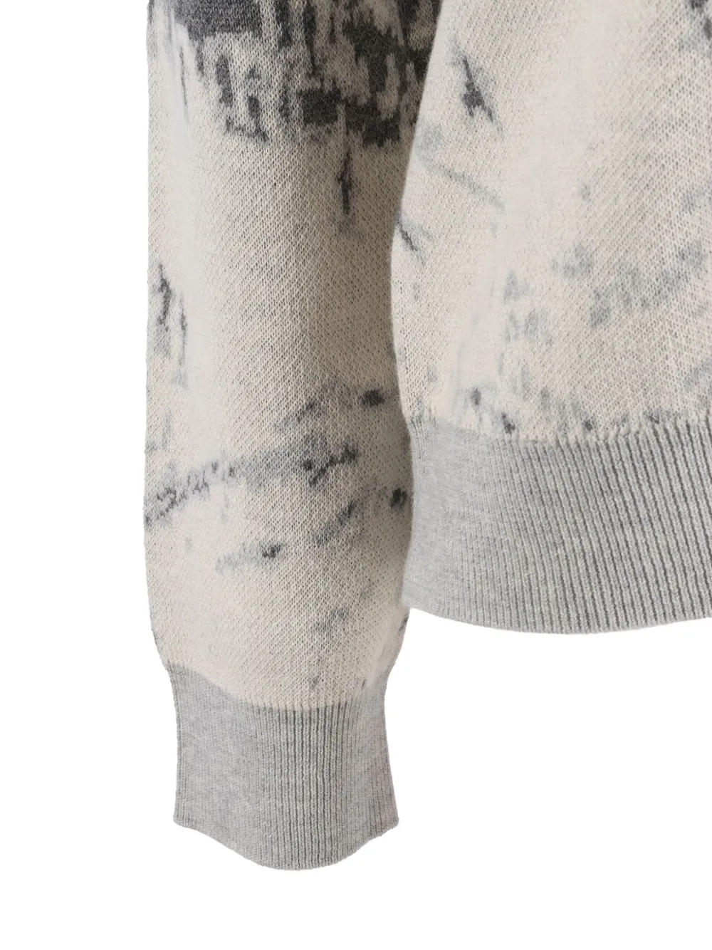 Ballantyne Fine Knit V-neck Cardigan With Button-down Front In Gray