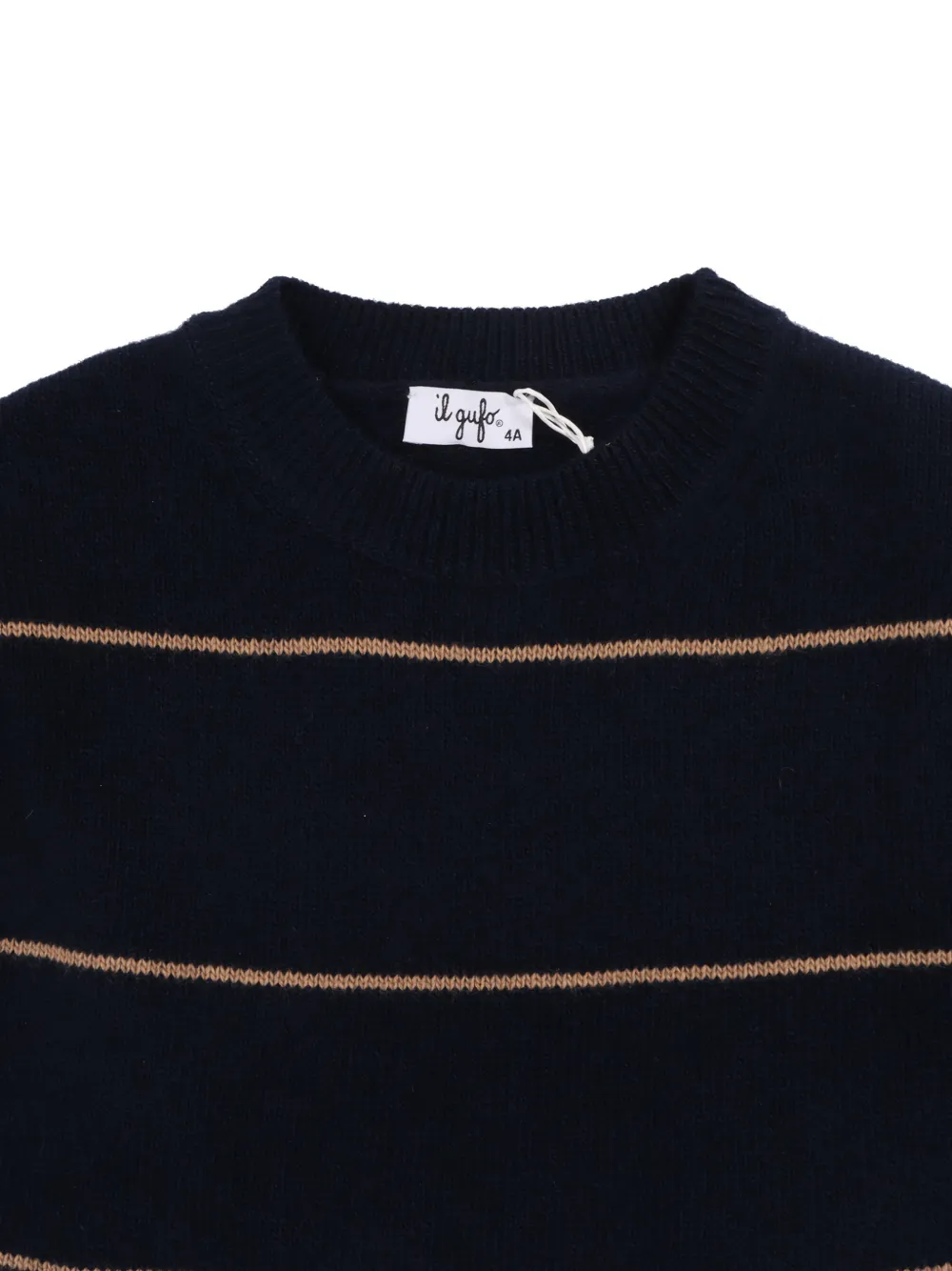 Il Gufo striped crew-neck top Blauw
