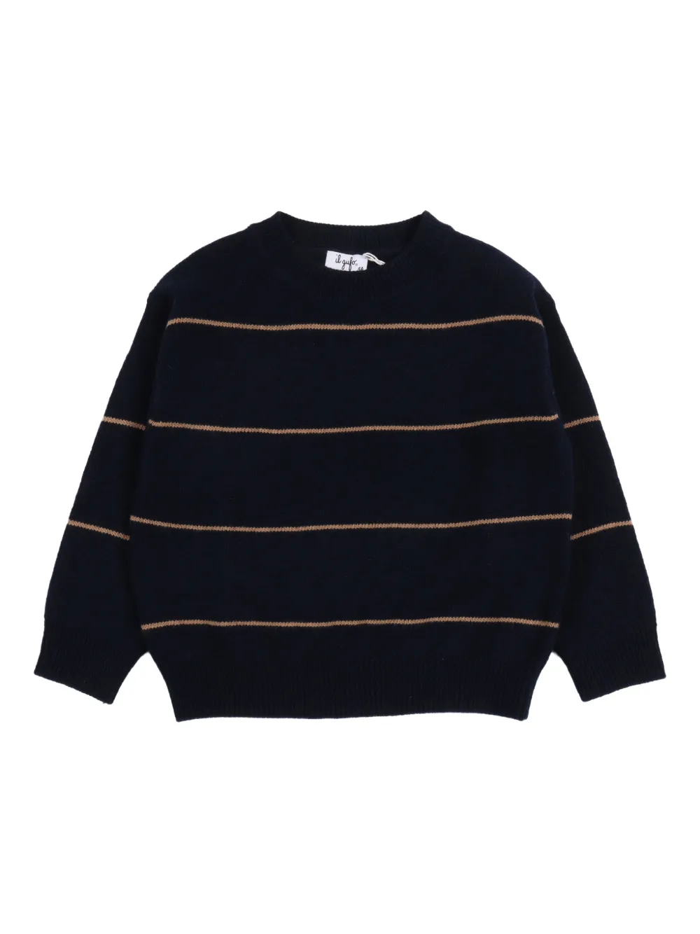 Il Gufo striped crew-neck top Blauw