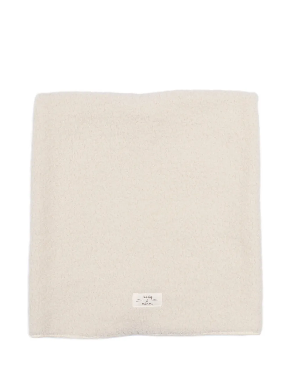 Teddy & Minou Teddy Fleece Blanket In Neutral