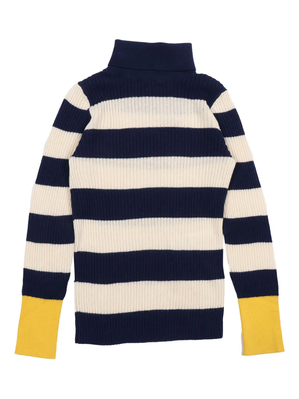 Bellerose Kids striped roll-neck sweater - Blu