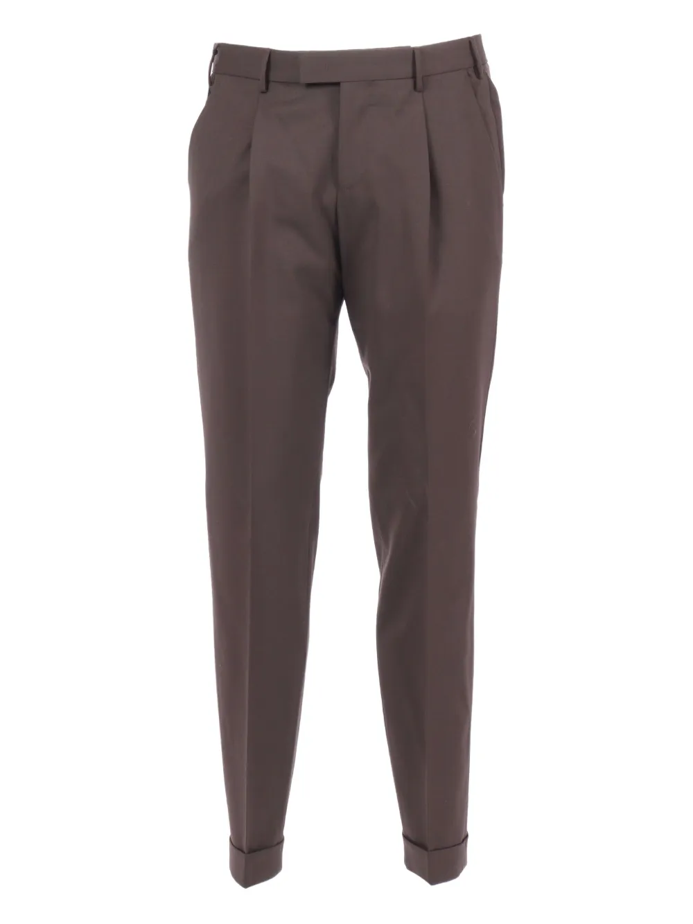 PT Torino Calça com detalhe de pregas | Marrom | Image 1