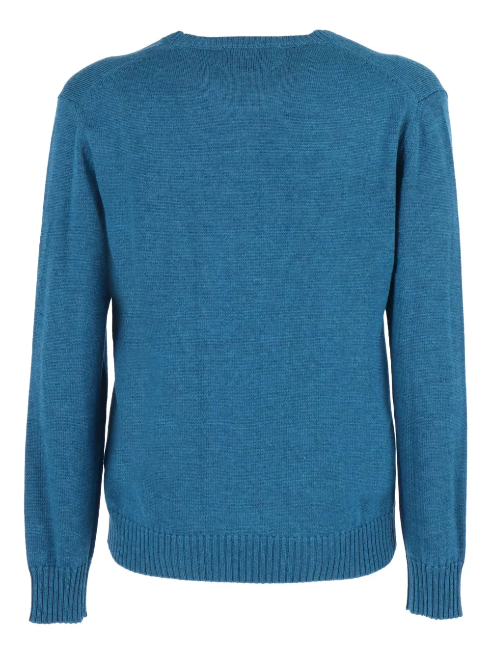 Ballantyne Geribbelde sweater met ronde hals - Blauw