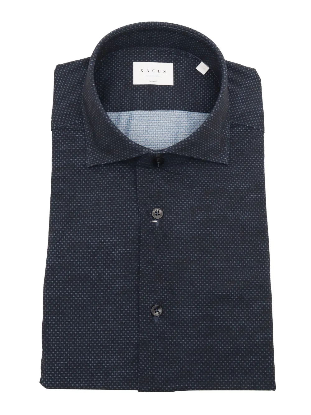 Xacus patterned shirt - Blauw