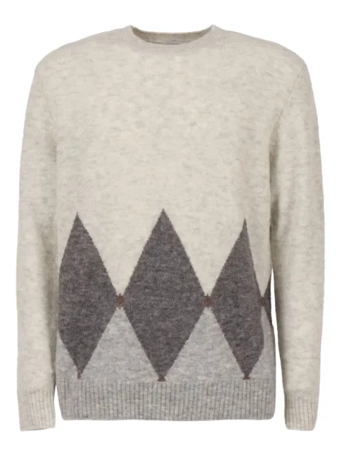 Ballantyne diamond-pattern crew-neck sweater 