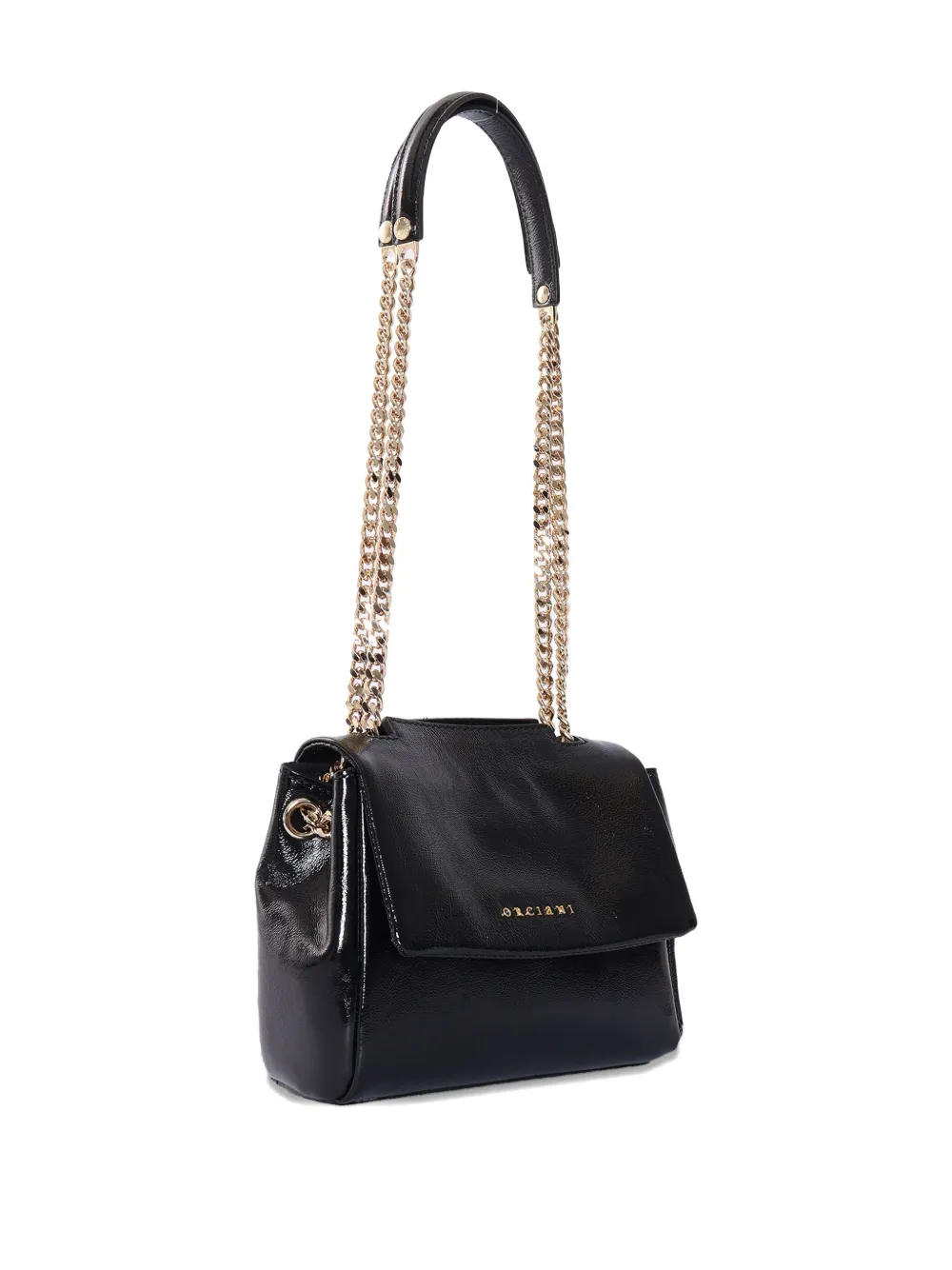 Orciani chain handle shoulder bag - Zwart
