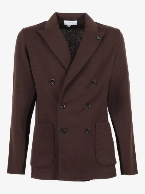 Lardini double-breasted wool jacket