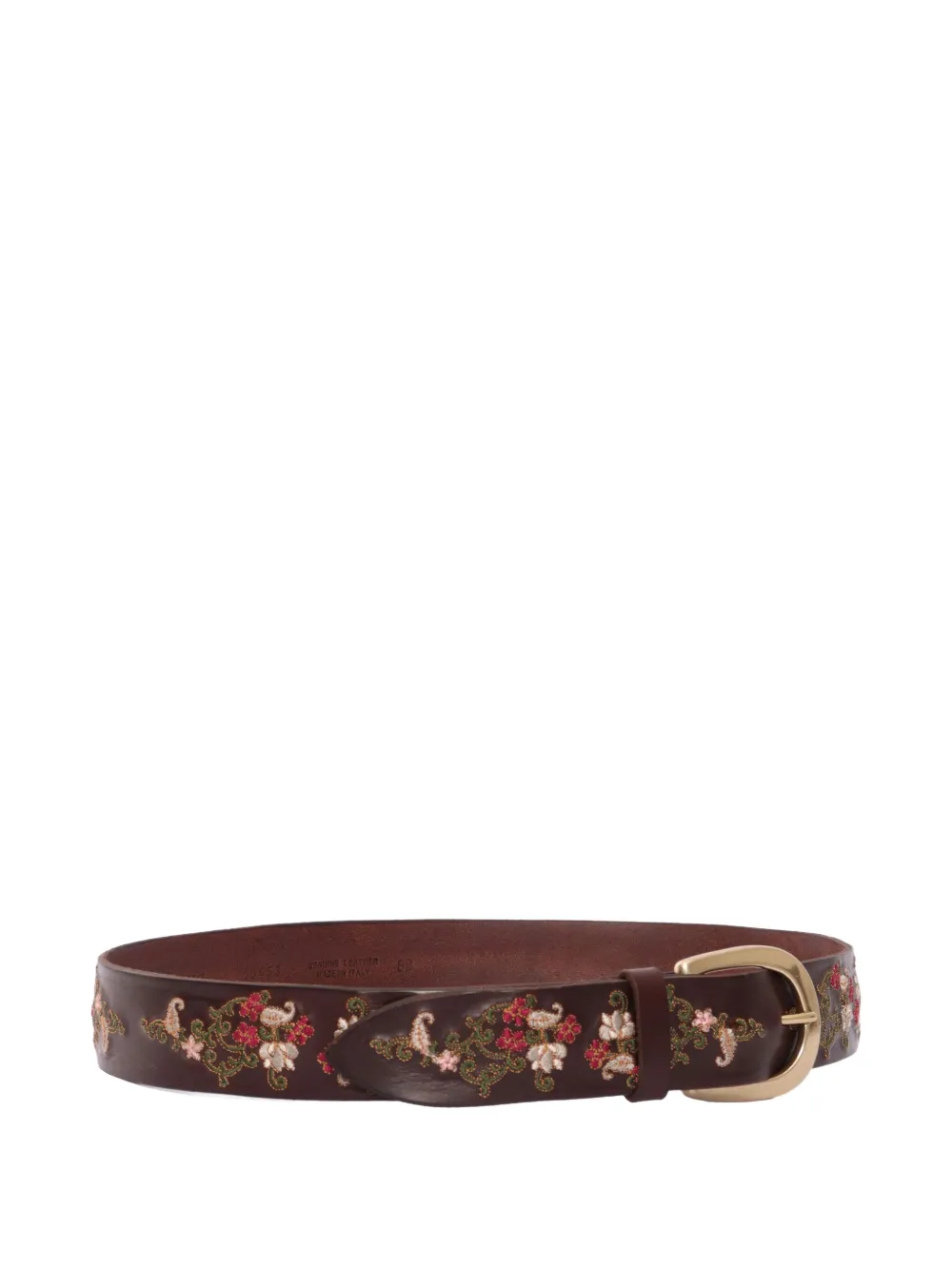 Orciani embroidered belt | Brown | Image 1