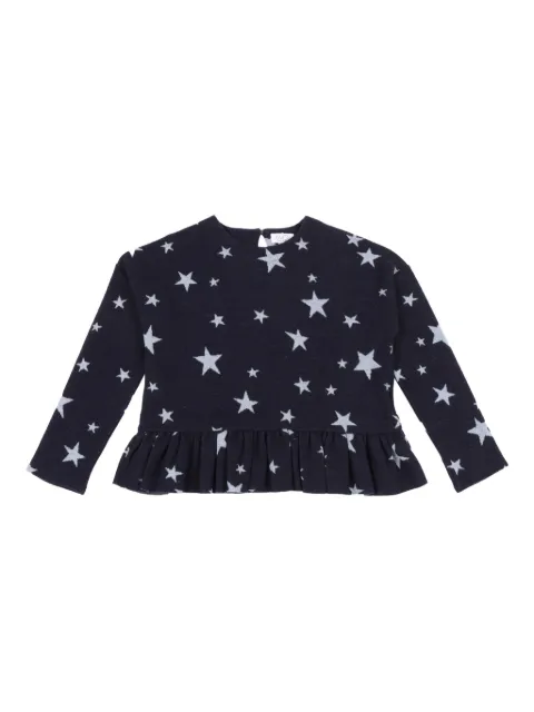 MAGIL star-print ruffled top