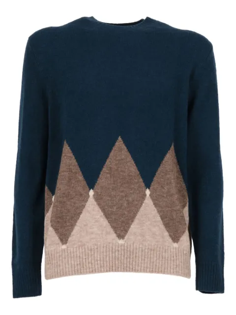 Ballantyne diamond-pattern crew-neck sweater 