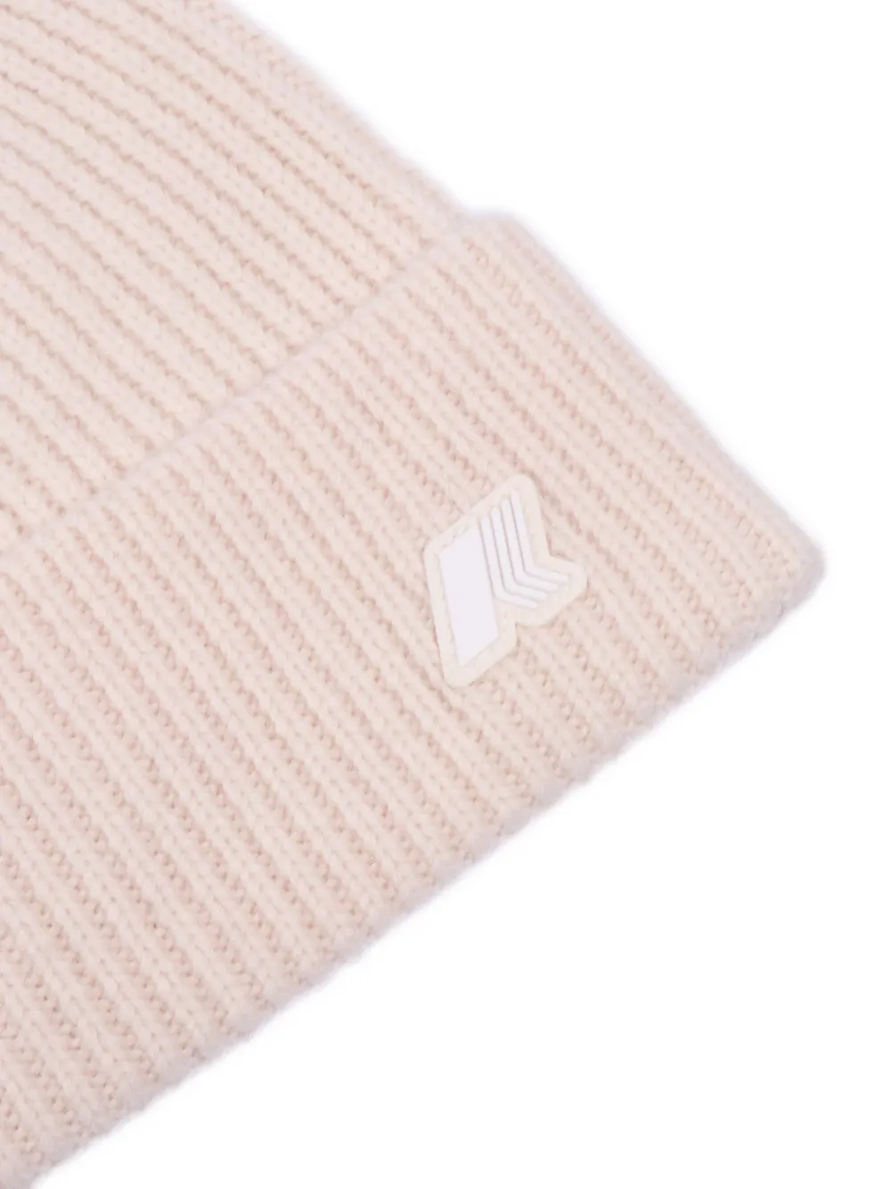 K-Way Geribbelde muts met pompon Roze