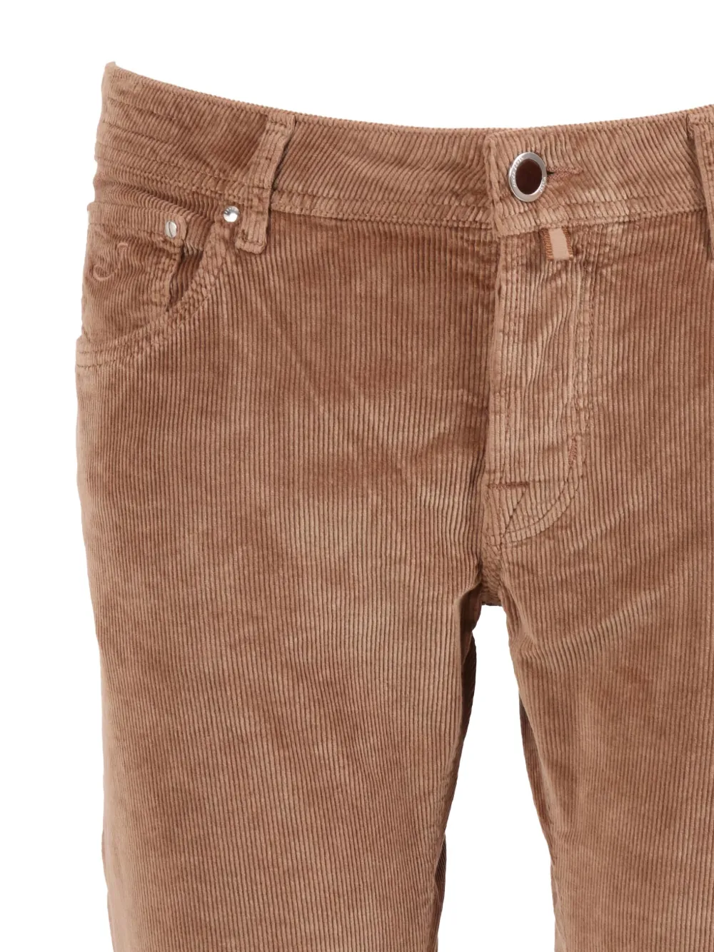 Jacob Cohen Nick Corduroy Five-pocket Trousers In Brown
