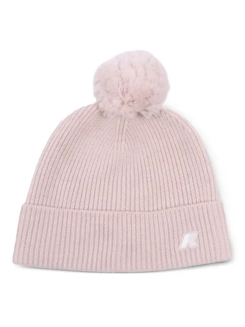 K-Way ribbed pom-pom beanie