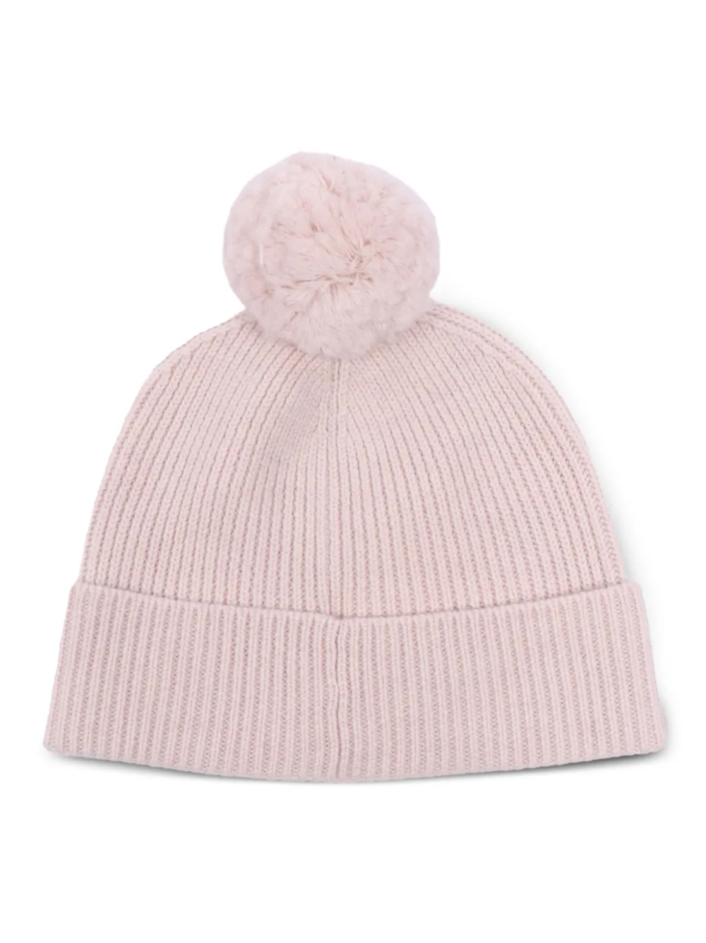 K-Way Geribbelde muts met pompon - Beige