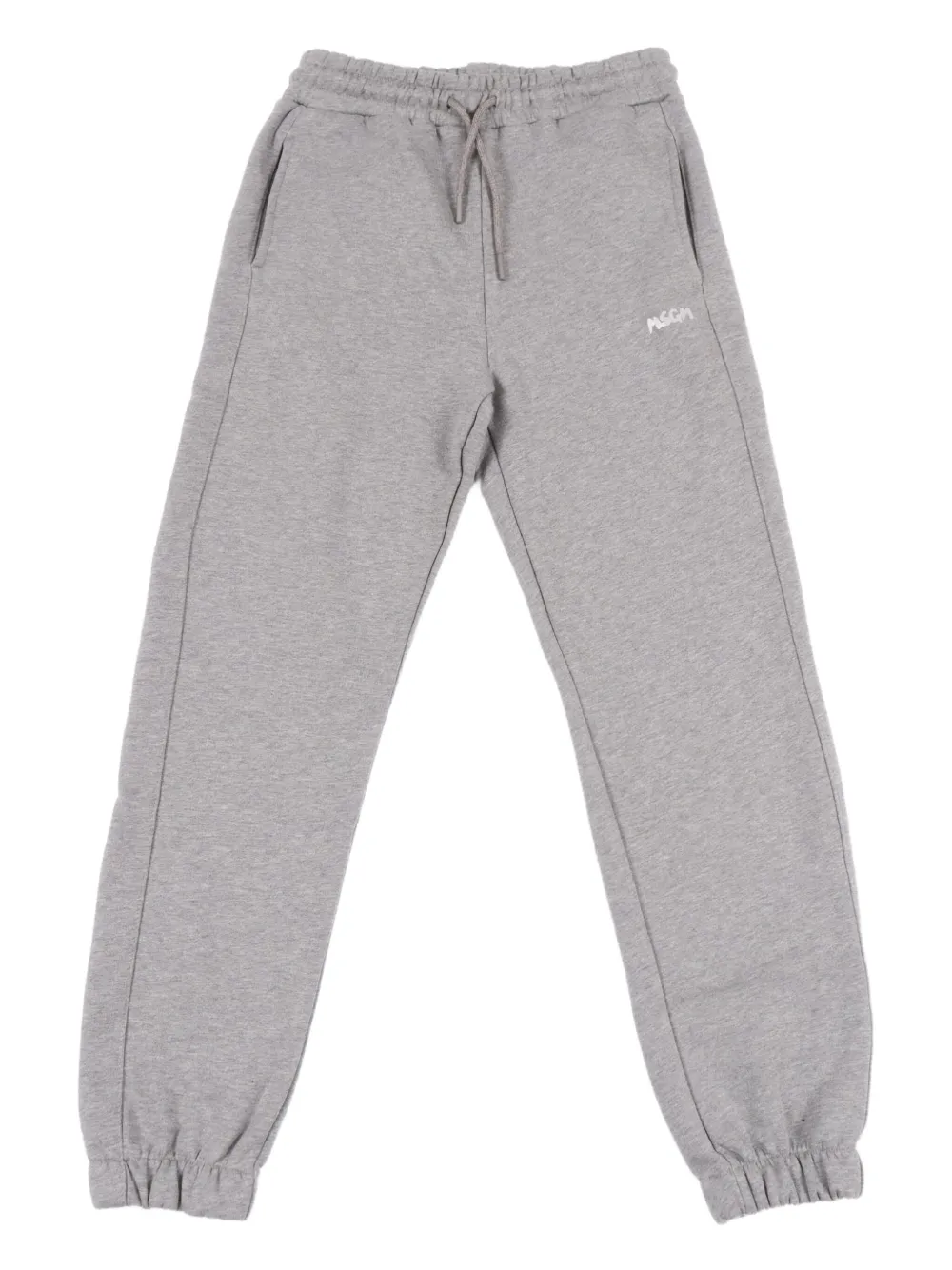 MSGM Kids logo-embroidered track pants | Grey | Image 1