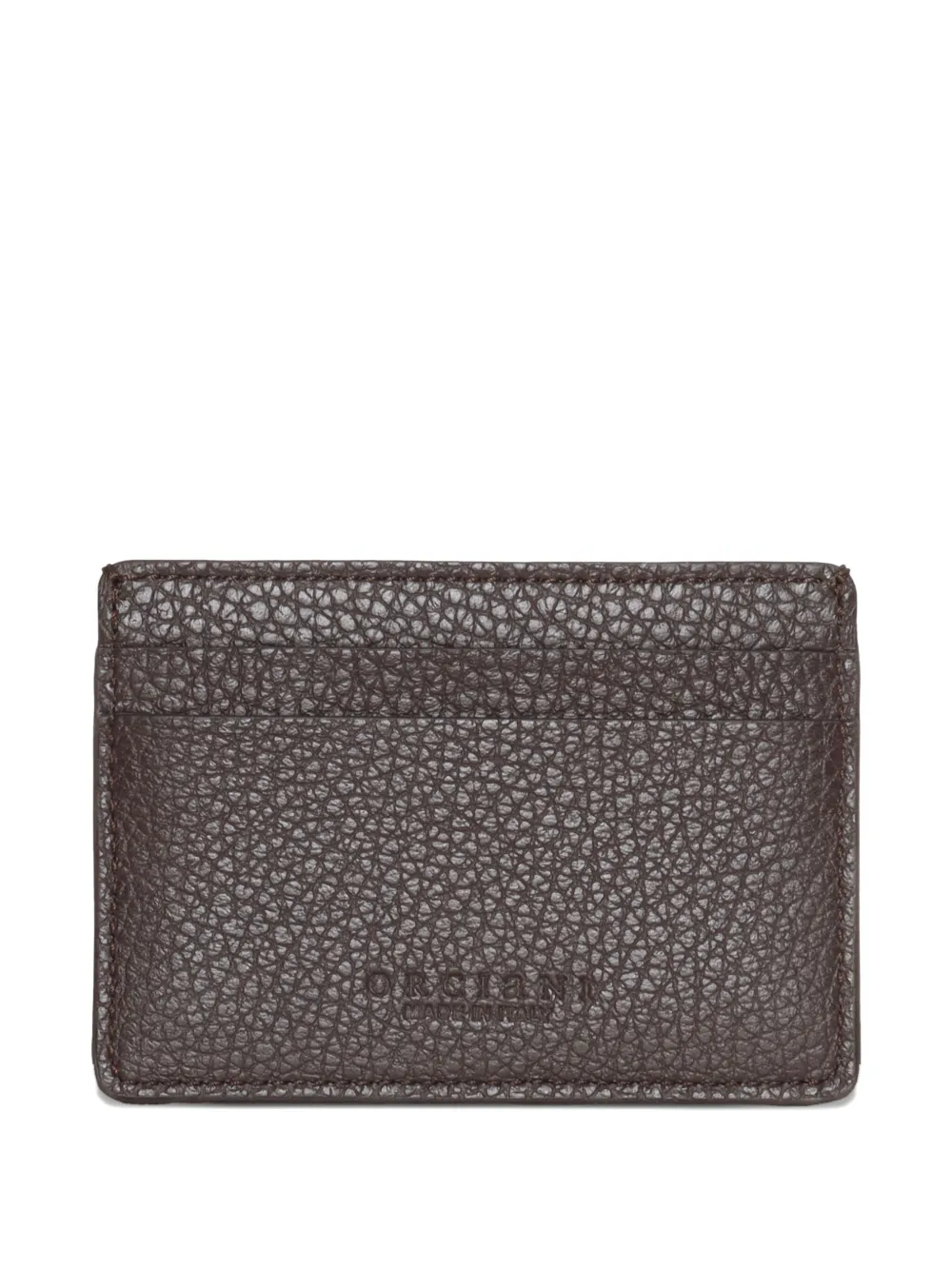 Orciani hammered-leather logo cardholder | Image 2