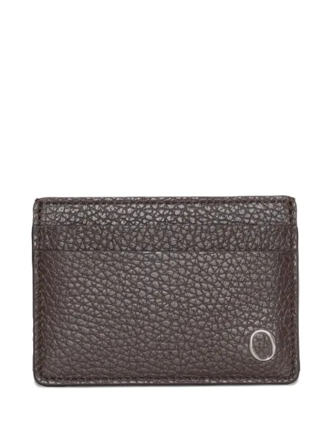 Orciani hammered-leather logo cardholder