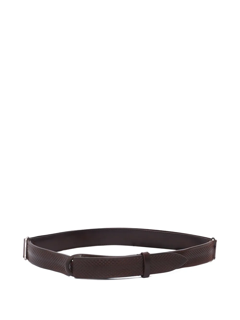 Orciani textured leather belt | Brown | Image 1