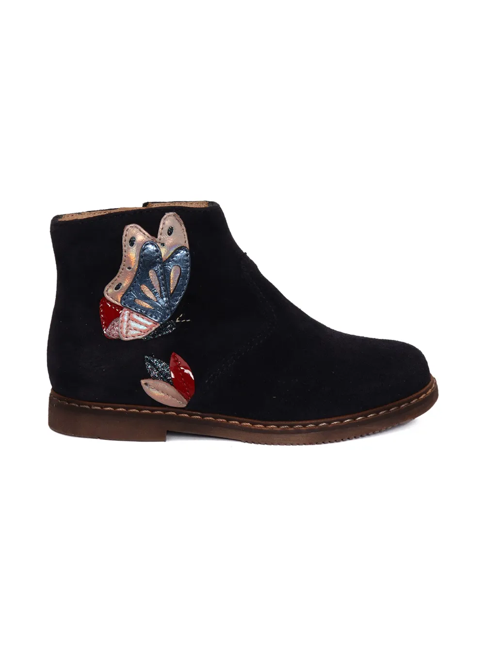 Pom D'api butterfly appliqué city fly boots - Zwart