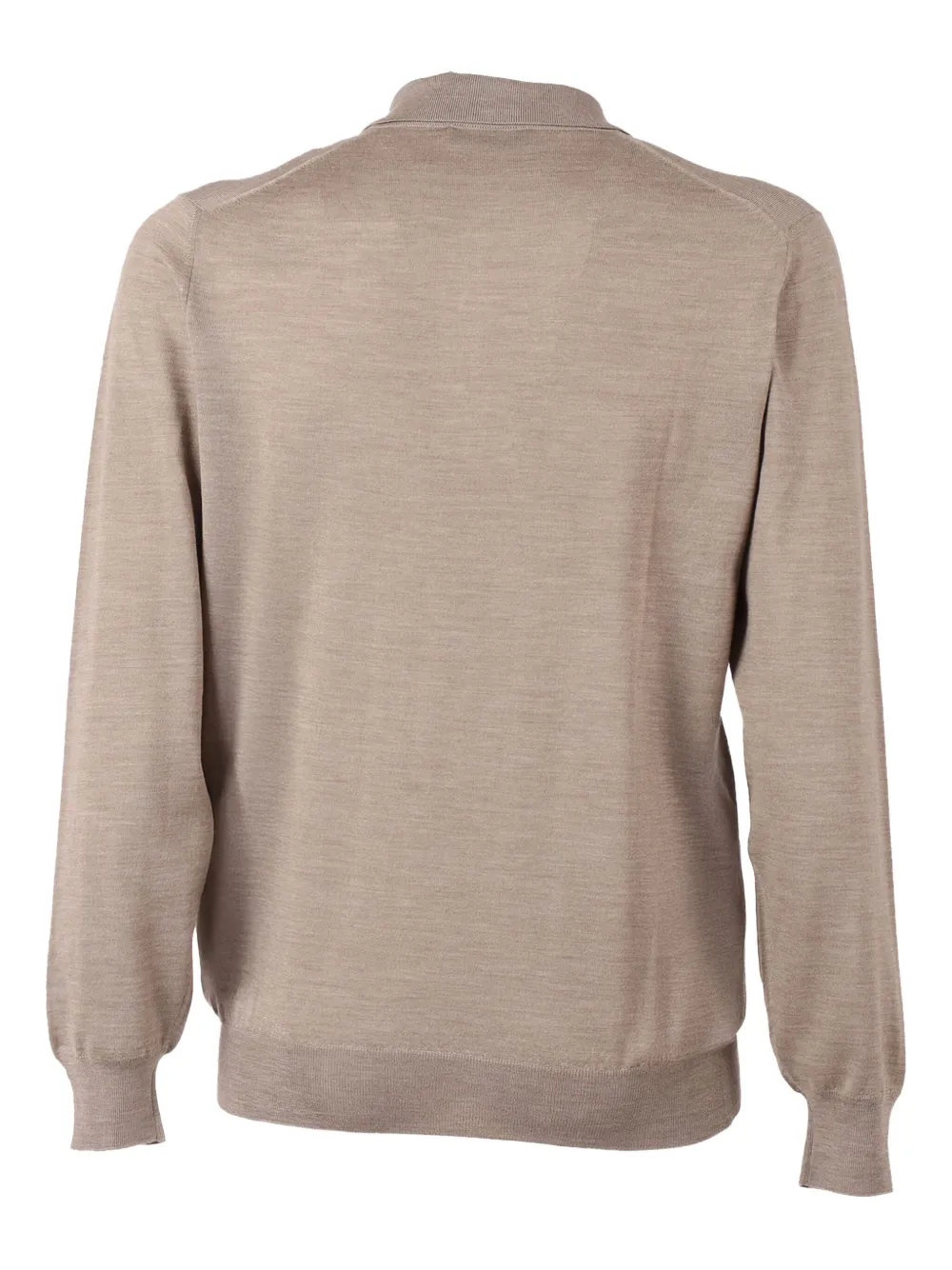 Fedeli Poloshirt met lange mouwen - Beige
