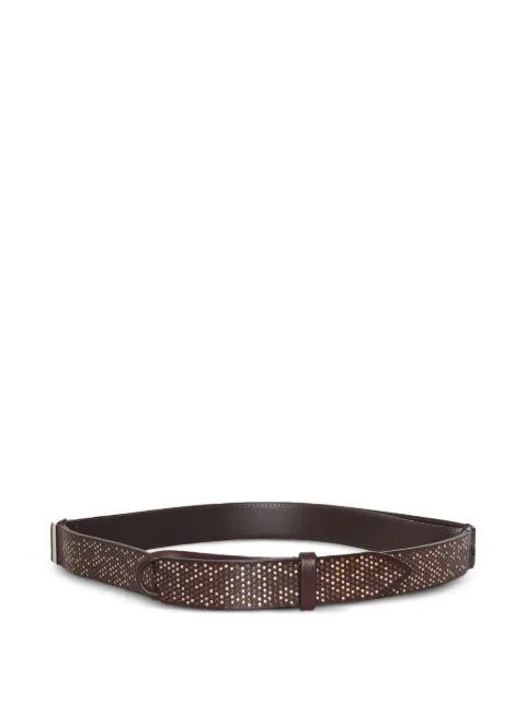Orciani stud-embellished leather belt