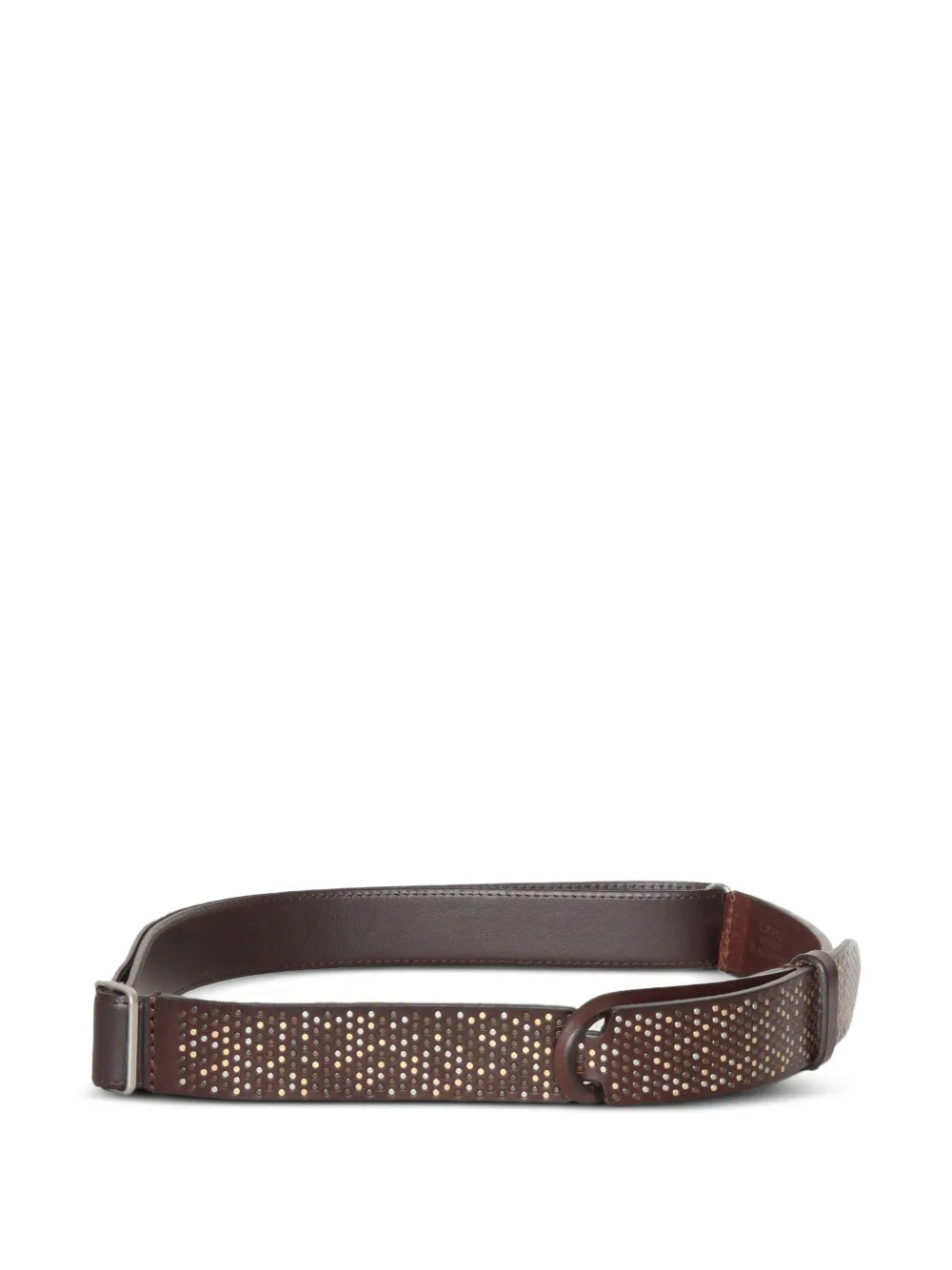 Orciani Leren riem - Bruin