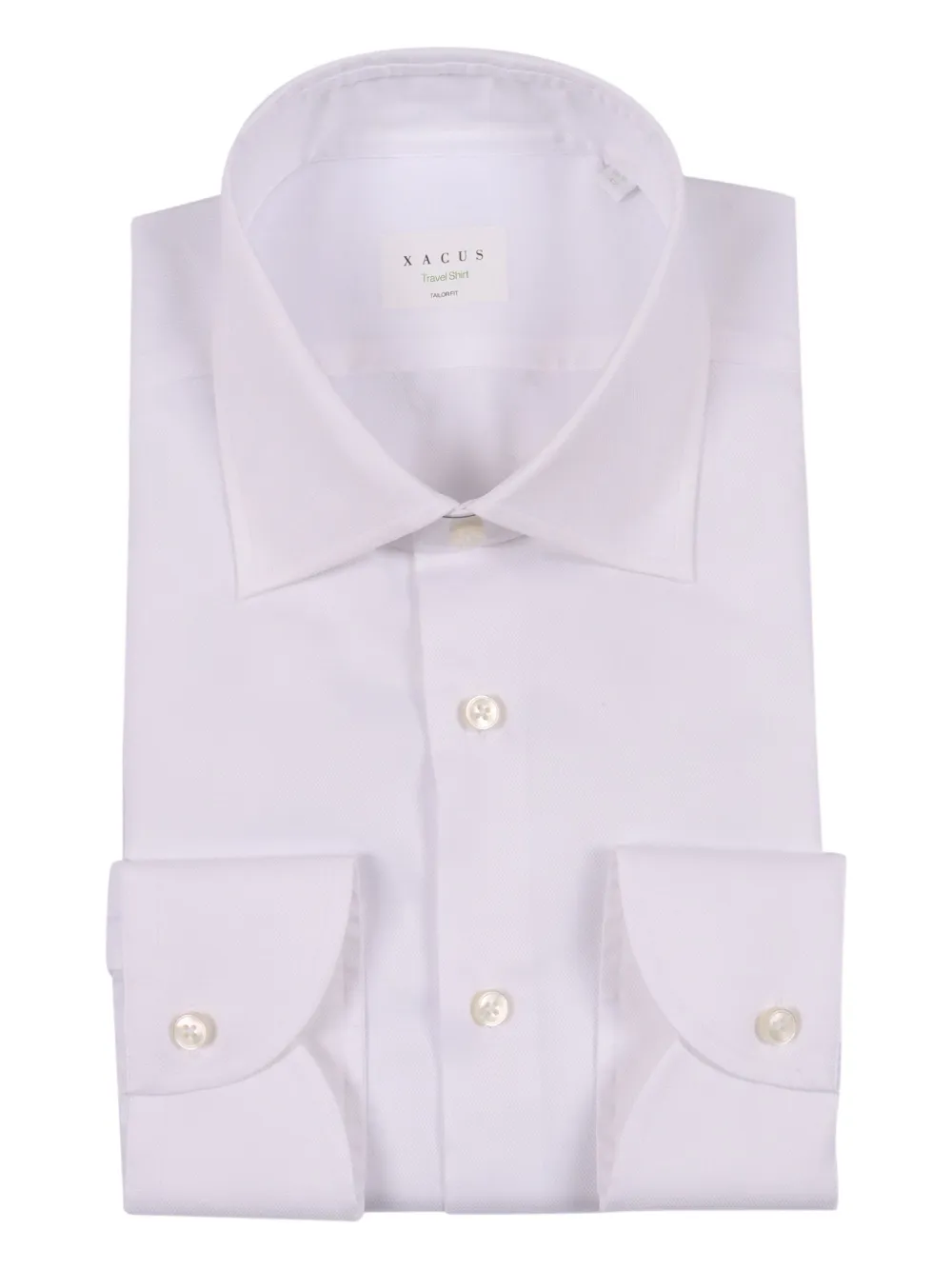 Xacus Button-cuff Cotton Shirt In Purple