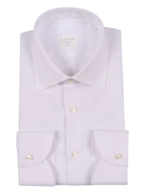 Xacus button-cuff cotton shirt