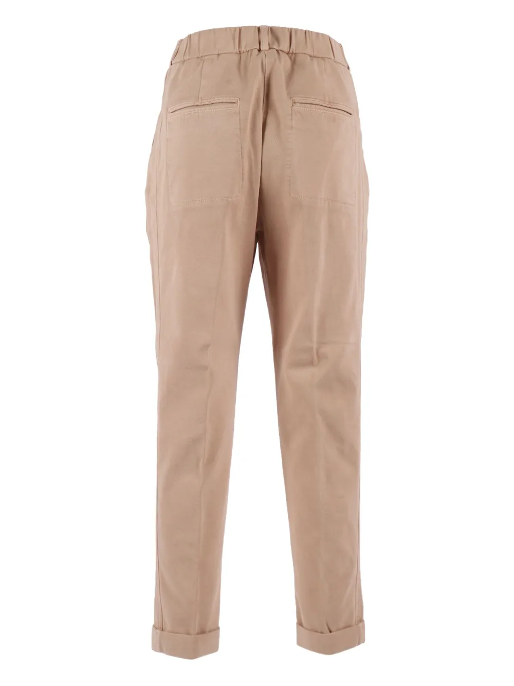 Peserico Geplooide broek met cuffs - Beige