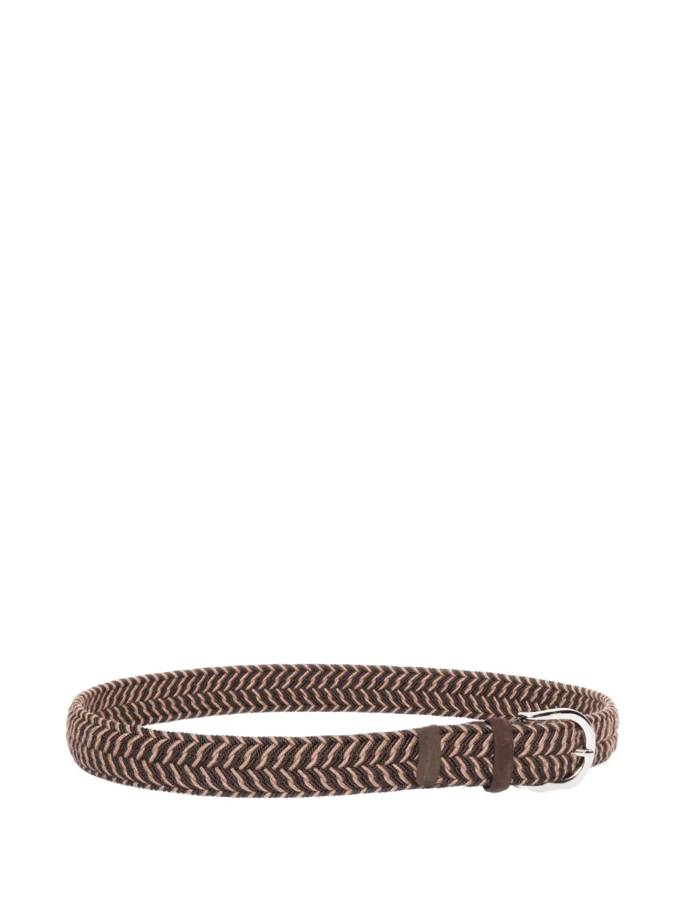 Orciani braided belt - Bruin