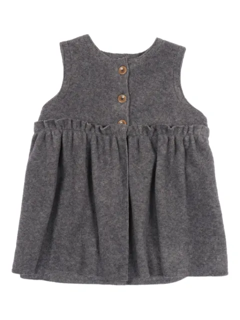 Zhoe & Tobiah buttoned ruffled gilet