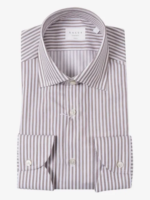 Xacus striped cotton shirt